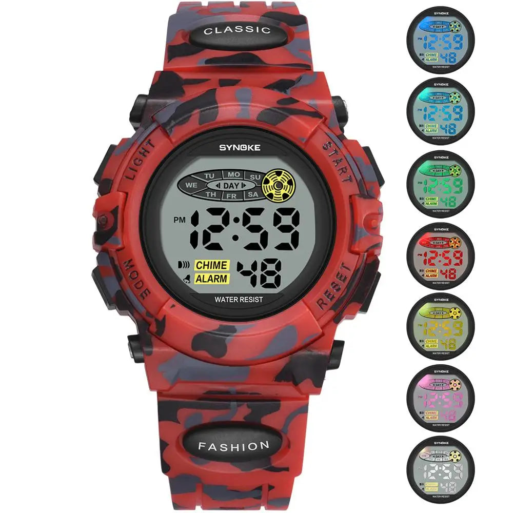 Waterproof Digital Kids Watch with Stopwatch