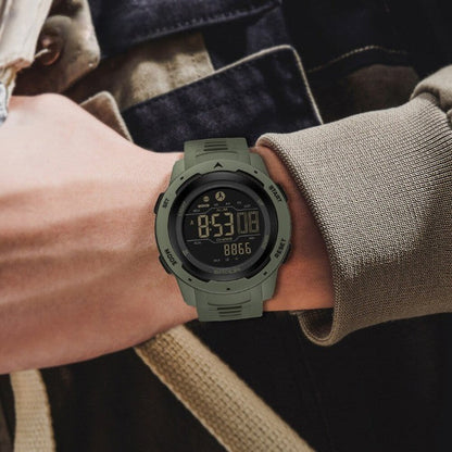 Waterproof Digital Pedometer Watch Outdoor Fitness Activity Tracker Military Style