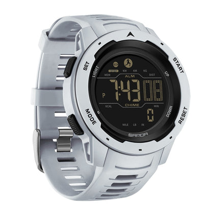 Waterproof Digital Pedometer Watch Outdoor Fitness Activity Tracker Military Style