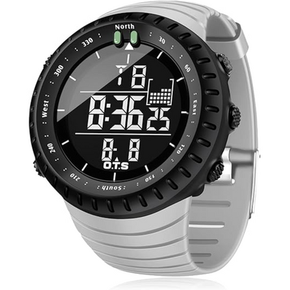 Waterproof Digital Sports Watch for Men with LED Backlight and Shock Resistant Design