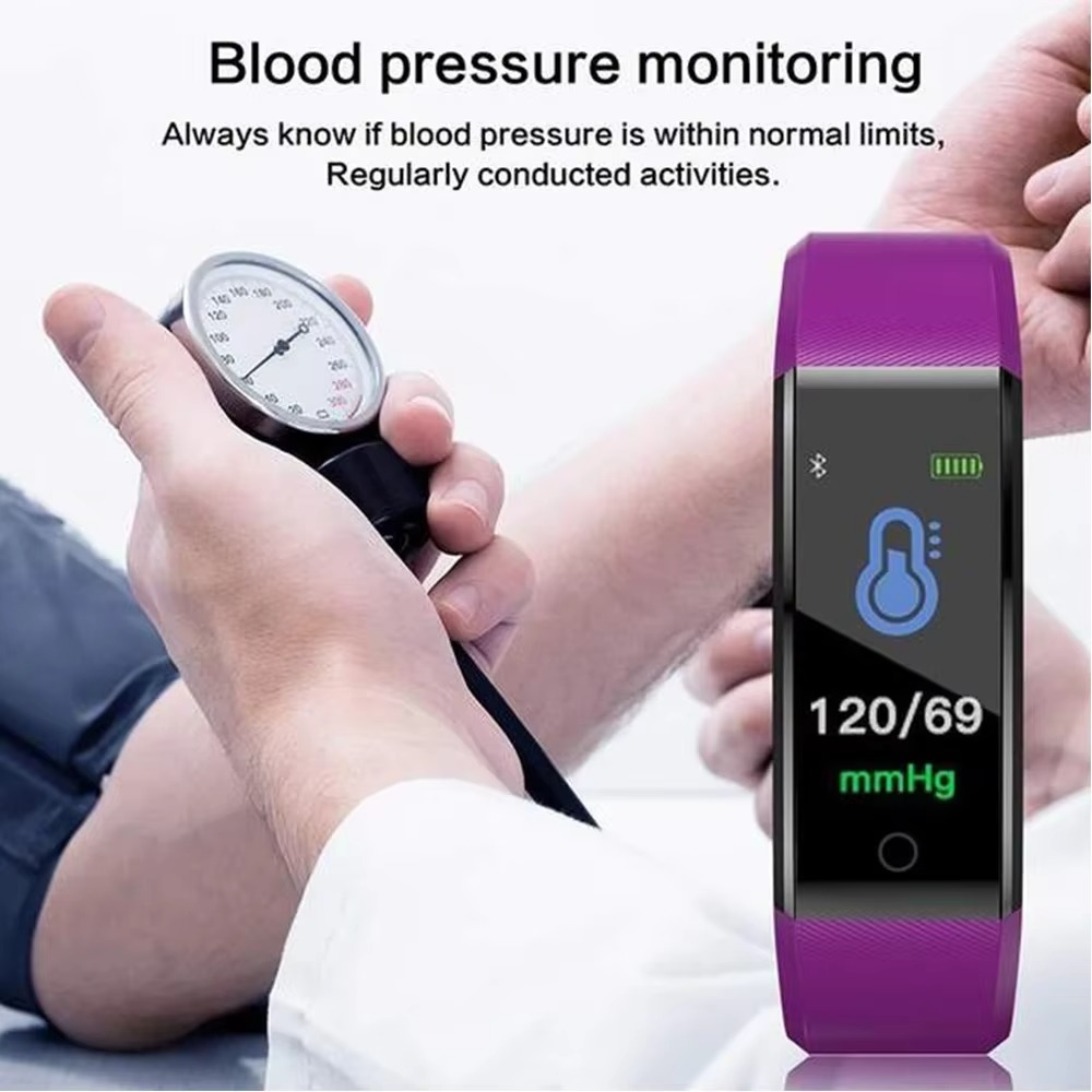 Waterproof Fitness Smart Watch with Heart Rate Activity Tracking