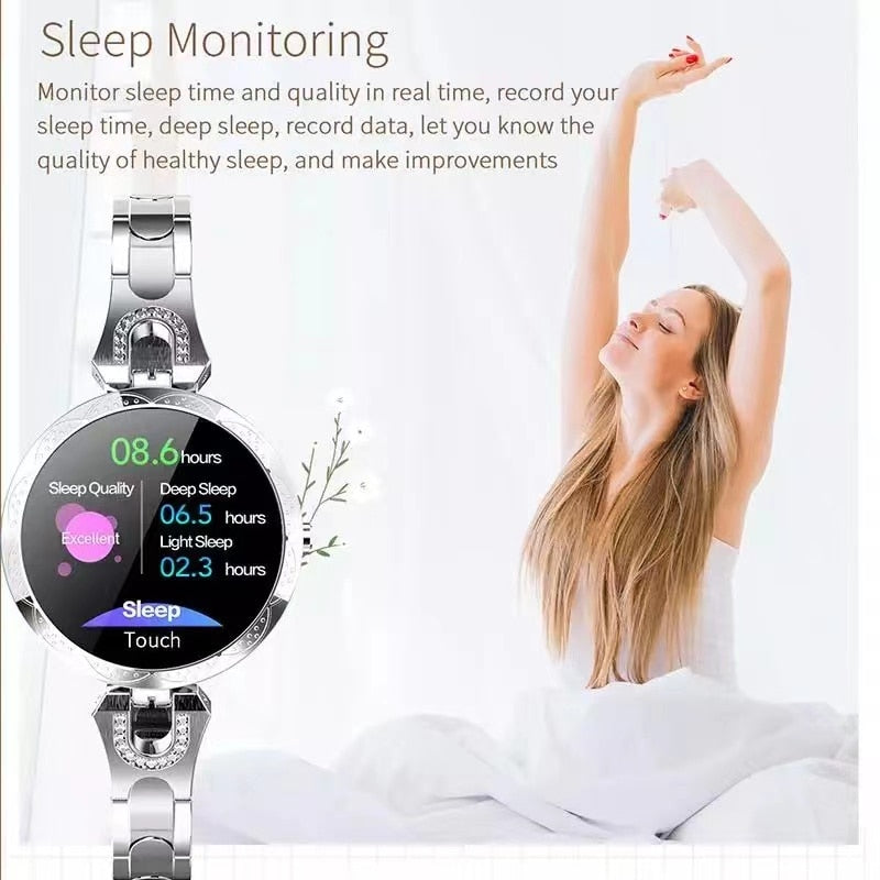 Waterproof Fitness Smartwatch with Activity and Wellness Tracking