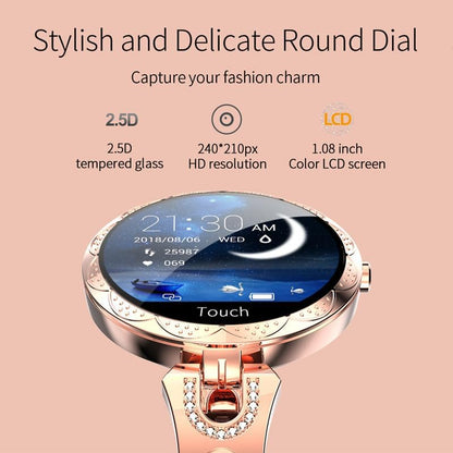 Waterproof Fitness Smartwatch with Activity and Wellness Tracking