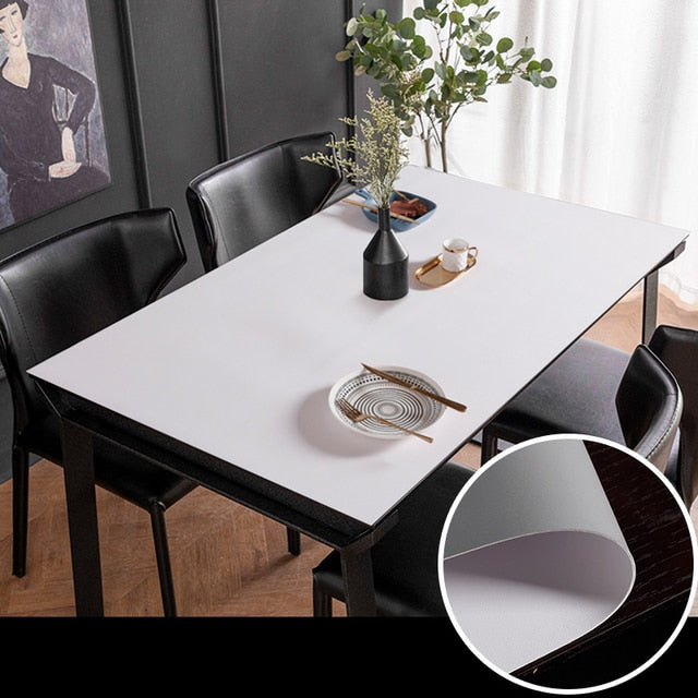 Waterproof Leather Table Protector Mat Minimalist Dining Pad