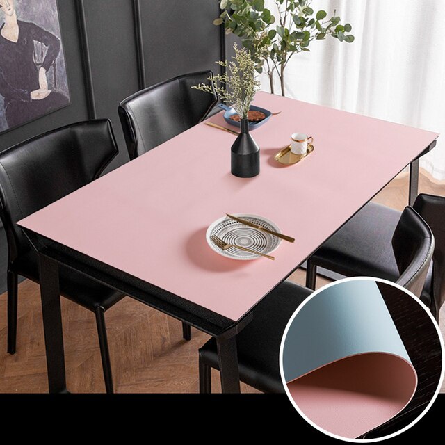 Waterproof Leather Table Protector Mat Minimalist Dining Pad