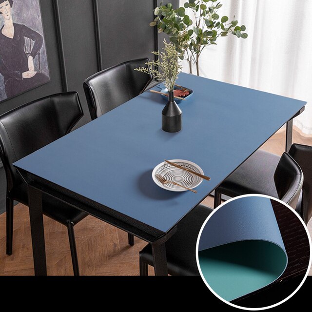 Waterproof Leather Table Protector Mat Minimalist Dining Pad