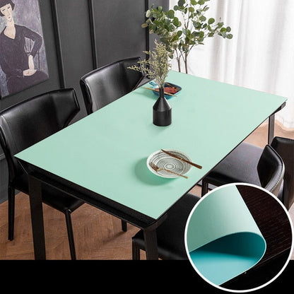 Waterproof Leather Table Protector Mat Minimalist Dining Pad