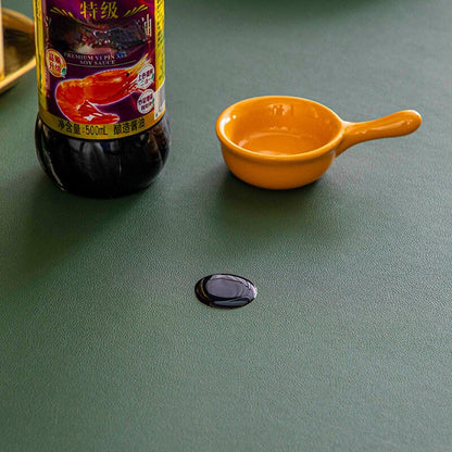 Waterproof Leather Table Protector Mat Minimalist Dining Pad