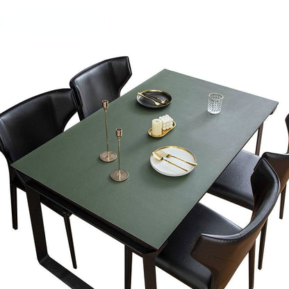 Waterproof Leather Table Protector Mat Minimalist Dining Pad