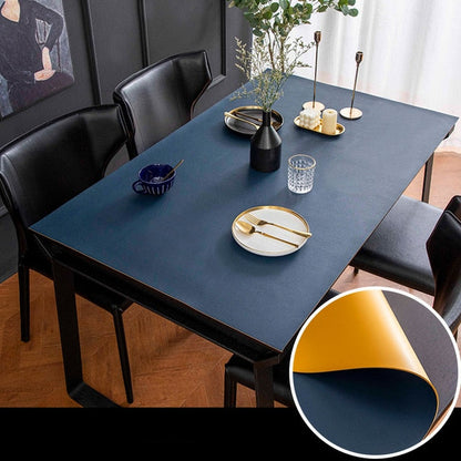 Waterproof Leather Table Protector Mat Minimalist Dining Pad