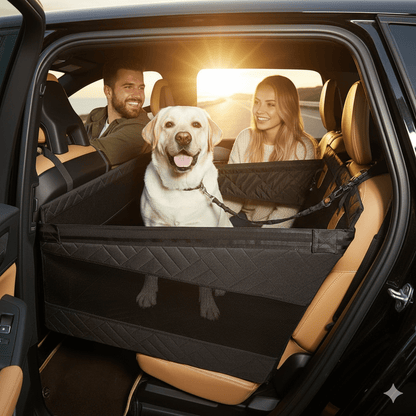 Waterproof Memory Foam Dog Car Seat Cover with Side Protection