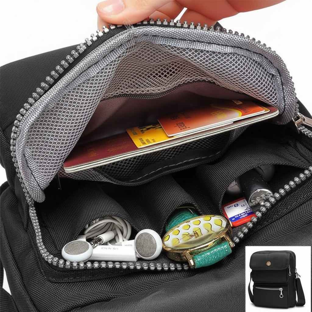 Waterproof Nylon Shoulder Crossbody Bag