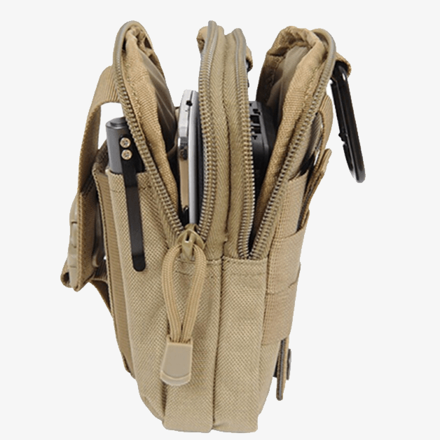Waterproof Nylon Tactical Waist Pouch with Belt Attachment
