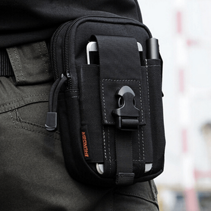 Waterproof Nylon Tactical Waist Pouch with Belt Attachment