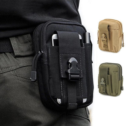 Waterproof Nylon Tactical Waist Pouch with Belt Attachment