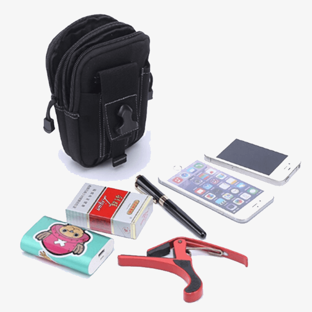 Waterproof Nylon Tactical Waist Pouch with Belt Attachment