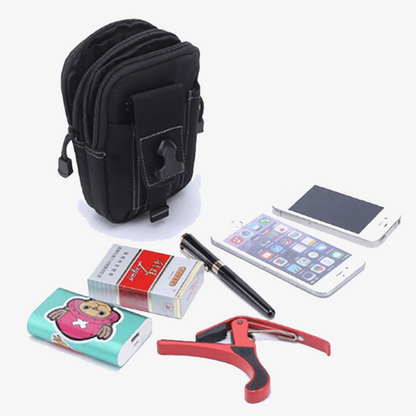 Waterproof Nylon Tactical Waist Pouch with Belt Attachment