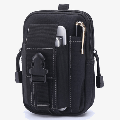 Waterproof Nylon Tactical Waist Pouch with Belt Attachment