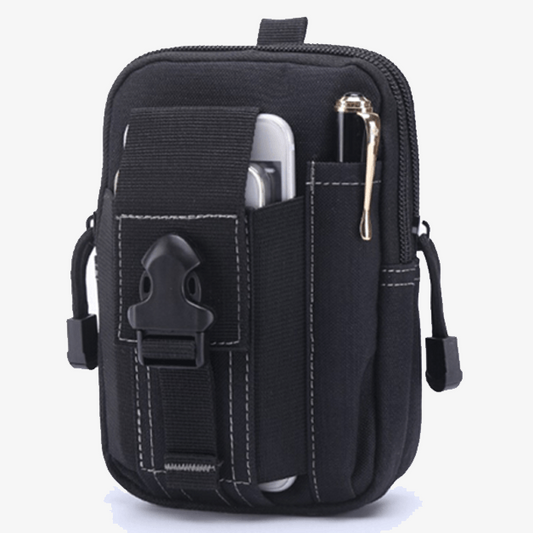 Waterproof Nylon Tactical Waist Pouch with Belt Attachment