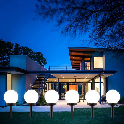 Waterproof Solar Globe Pathway Lights Set of 3