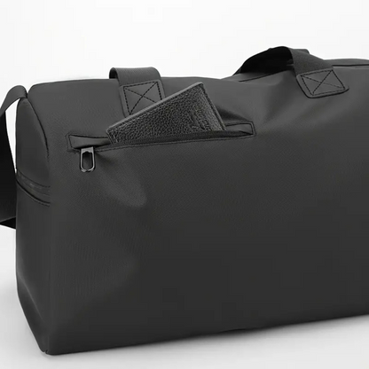 Waterproof Sports Gym Bag with Shoe Compartment and Bottom Pocket