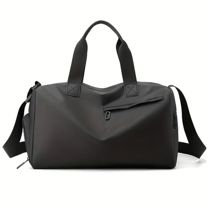 Waterproof Sports Gym Bag with Shoe Compartment and Bottom Pocket