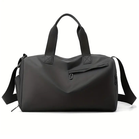 Waterproof Sports Gym Bag with Shoe Compartment and Bottom Pocket