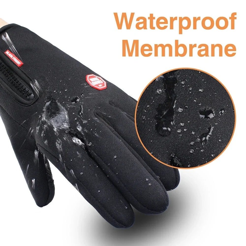 Waterproof Touchscreen Winter Gloves with Fleece Lining