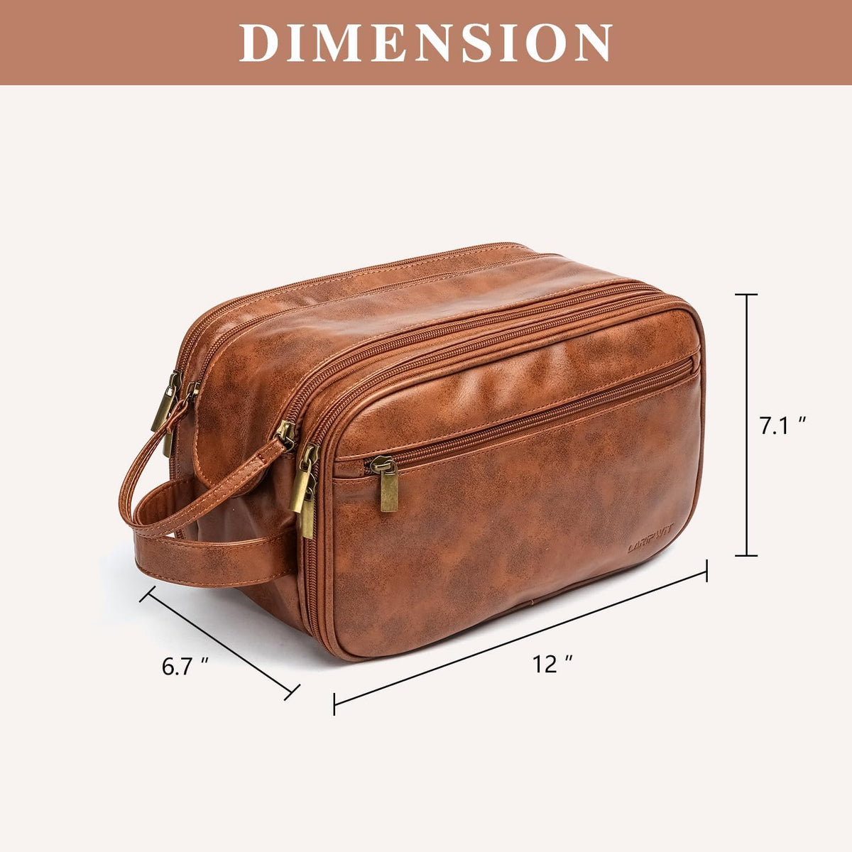 Waterproof Travel Toiletry Organizer with Wet Dry Compartments