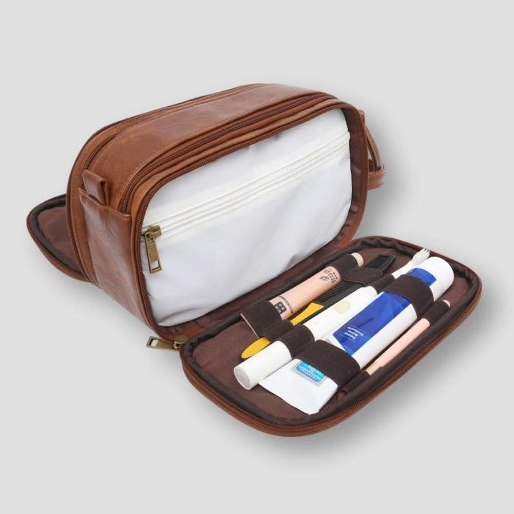 Waterproof Travel Toiletry Organizer with Wet Dry Compartments