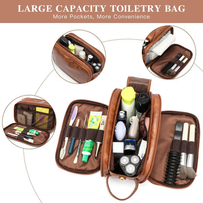 Waterproof Travel Toiletry Organizer with Wet Dry Compartments