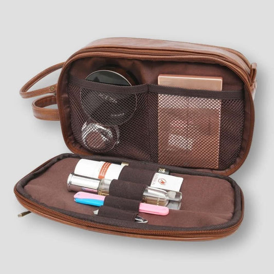 Waterproof Travel Toiletry Organizer with Wet Dry Compartments