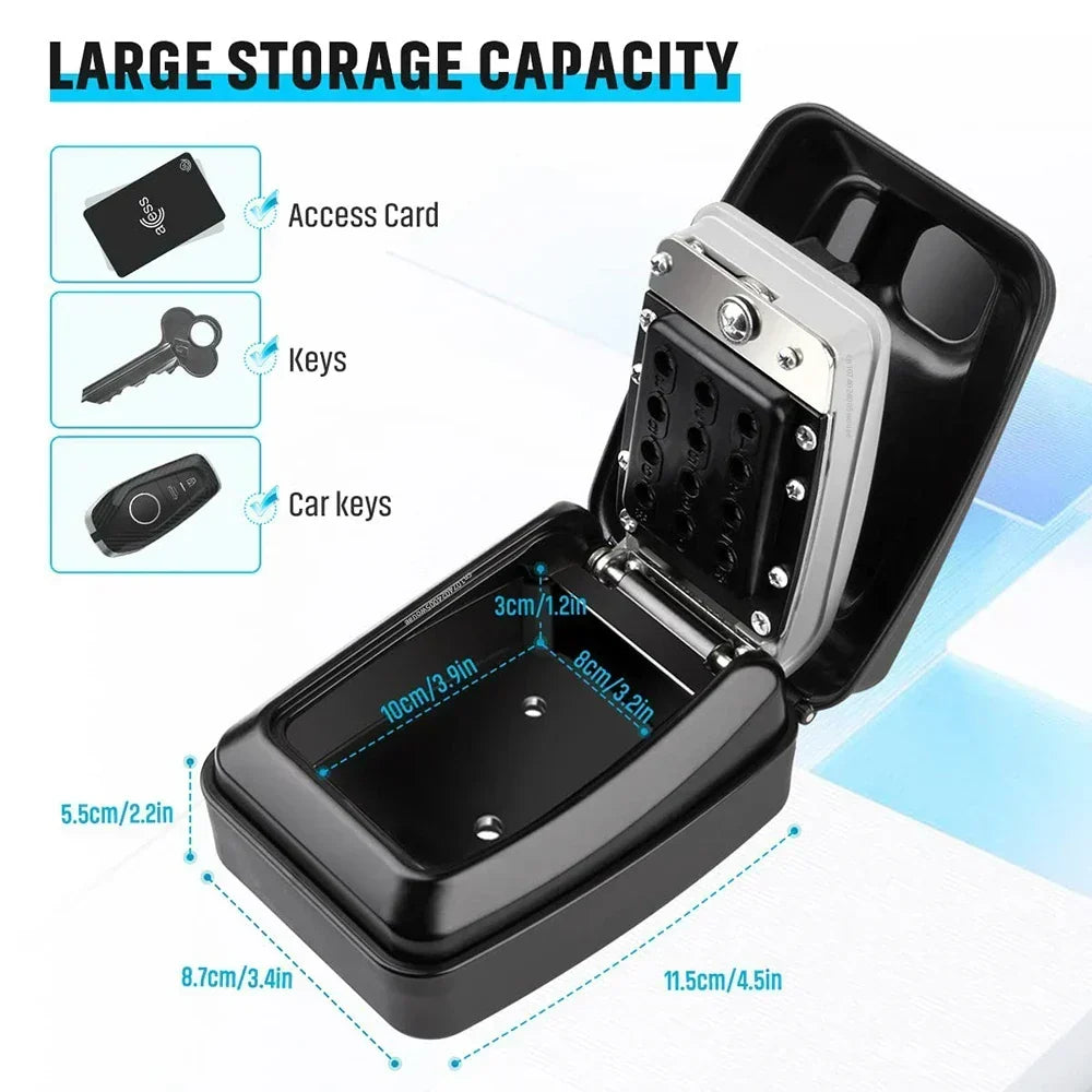 Waterproof Wall Mounted Key Safe Box with Combination Lock