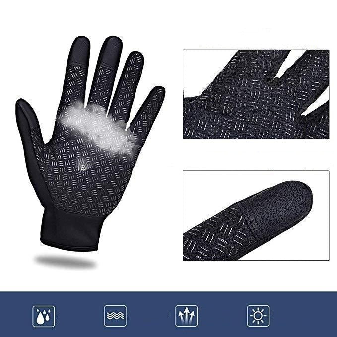 Waterproof Winter Gloves with Touchscreen Fingertips and Anti Slip Grip