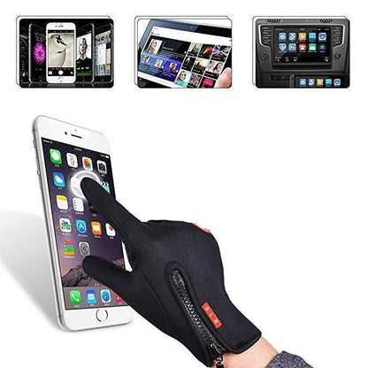Waterproof Winter Gloves with Touchscreen Fingertips and Anti Slip Grip