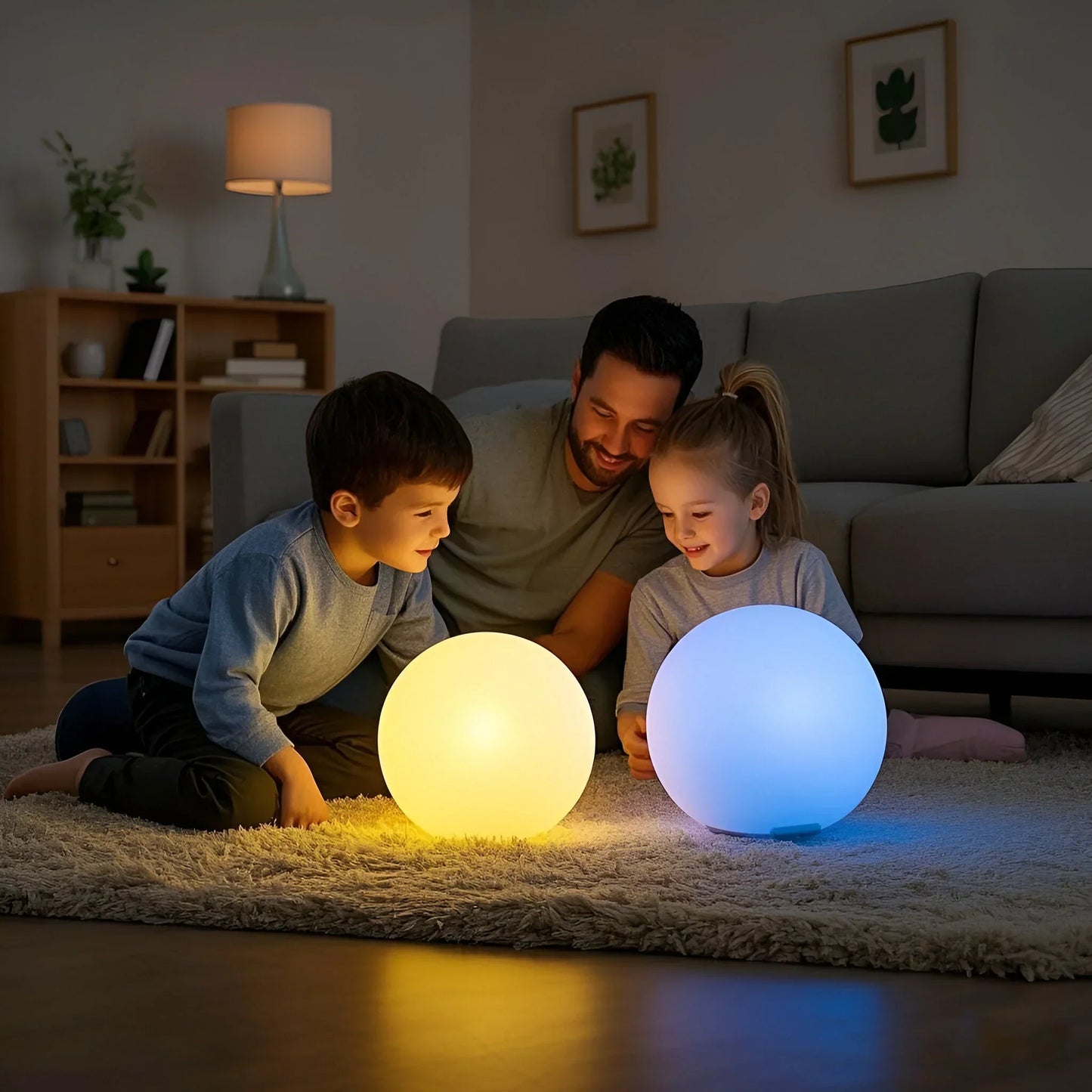 Weatherproof LED Garden Orb Light with Wireless Color Changing Ambient Glow