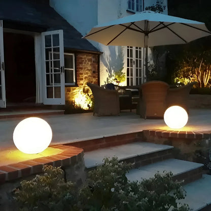 Weatherproof LED Garden Orb Light with Wireless Color Changing Ambient Glow
