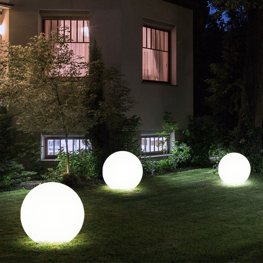Weatherproof LED Garden Orb Light with Wireless Color Changing Ambient Glow