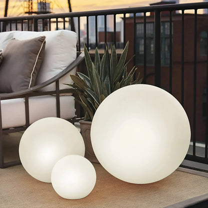 Weatherproof LED Garden Orb Light with Wireless Color Changing Ambient Glow