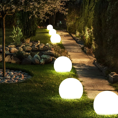 Weatherproof LED Garden Orb Light with Wireless Color Changing Ambient Glow