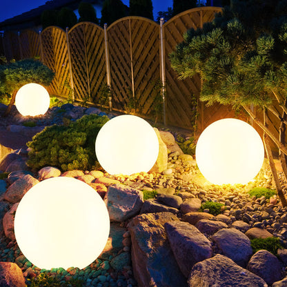 Weatherproof LED Garden Orb Light with Wireless Color Changing Ambient Glow