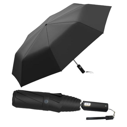 Windproof Folding Umbrella with Ring Buckle Handle