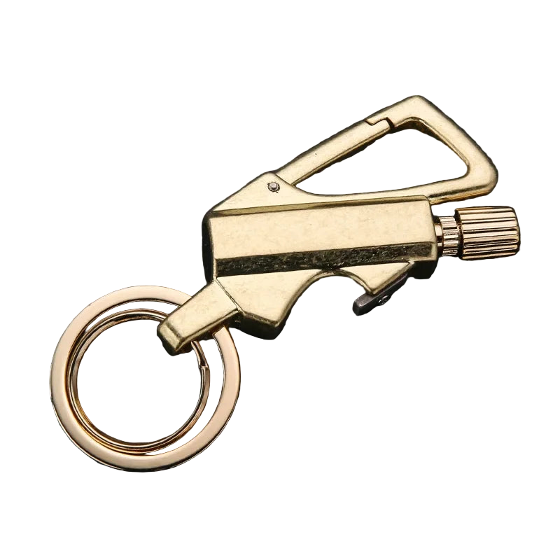 Windproof Refillable Keychain Lighter for Outdoor Everyday Carry