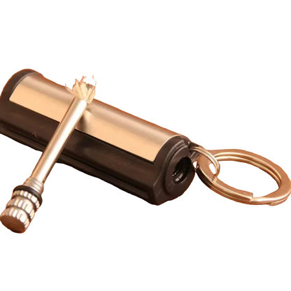 Windproof Refillable Keychain Lighter for Outdoor Everyday Carry