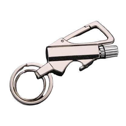 Windproof Refillable Keychain Lighter for Outdoor Everyday Carry