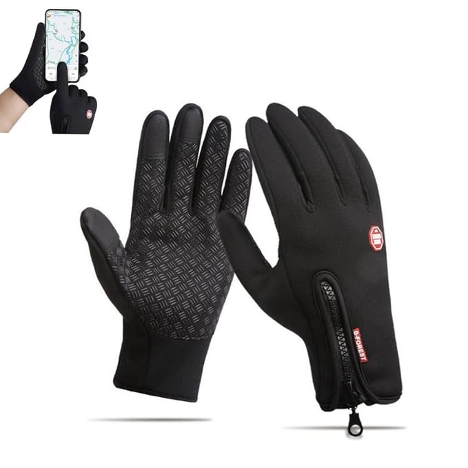 Winter Cycling and Ski Gloves with Touchscreen Grip