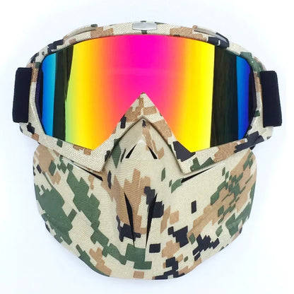 Winter Ski Mask with Anti Fog Protective Goggles
