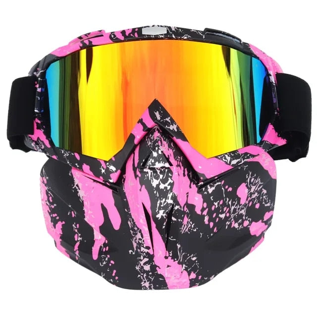 Winter Ski Mask with Anti Fog Protective Goggles