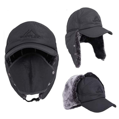 Winter Windproof Hat with Ear Flaps and Face Mask
