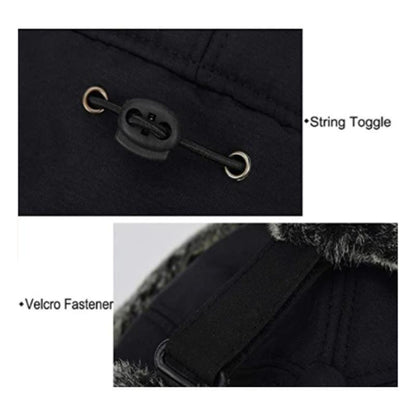 Winter Windproof Hat with Ear Flaps and Face Mask